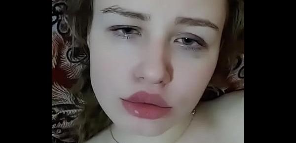  my girl with big juicy lips gives me a blowjob and swallows cum